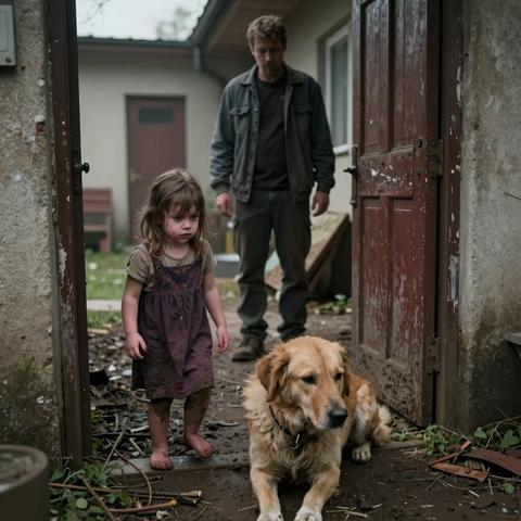 They Kicked the Pregnant Dog Across the Dusty Yard, and Eight-Year-Old Lily Ran After Her Barefoot in Tears, Begging for One More Piece of Bread—Then the Bikers Came Roaring Through the Gate.