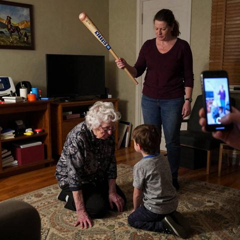 REGRESÉ SIN AVISAR Y VI A MI ESPOSA GOLPEANDO CON UN BATE DE BÉISBOL EL ESTÓMAGO DE MI MAMÁ DE 90 AÑOS, Y LUEGO PEGÁNDOLE EN EL HOMBRO PORQUE ELLA ESTABA PROTEGIENDO A MI HIJO. MI MAMÁ CAYÓ SENTADA AL SUELO, PERO AUN ASÍ USÓ SU CUERPO PARA CUBRIR AL NIÑO. CUANDO MI HIJO LEVANTÓ LA MIRADA Y DIJO: “PAPÁ, MAMÁ TAMBIÉN HIZO LO MISMO AYER”… TODA LA CASA SE QUEDÓ MUDA.