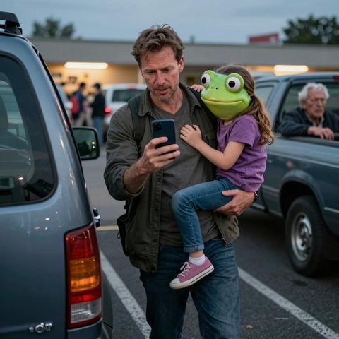 He Smiled Warmly While Carrying His Terrified Stepdaughter Toward The Parking Lot, Playing The Perfect Father—But He Had No Idea A Retired Marine Sitting Nearby Had Just Spotted Her Fingers Flashing A Desperate, Silent Plea For Help.