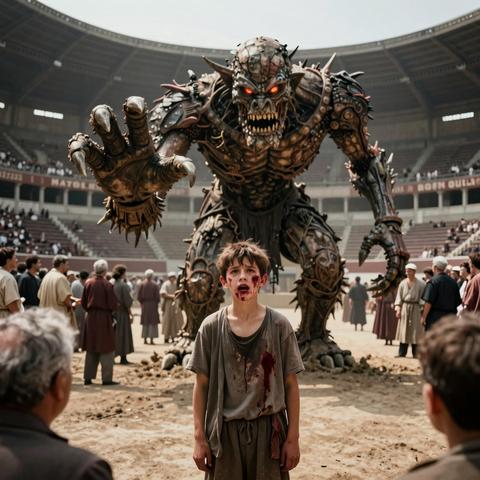14. A poor orphan boy was shoved into the royal arena to face the emperor’s most terrifying ancient beast. The cruel nobles laughed, waiting for his public humiliation—but when the boy spoke a single forgotten word, the creature’s shocking reaction left the entire kingdom in dead silence.
