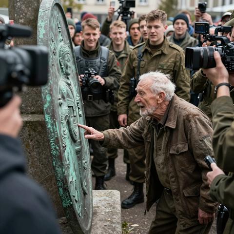 18. A crippled, forgotten veteran was mocked by arrogant young soldiers during the kingdom’s sacred memorial and ordered to lift the king’s heavy shield—but when he finally touched the ancient bronze, what he revealed beneath it made the entire royal guard drop to their knees in absolute silence.