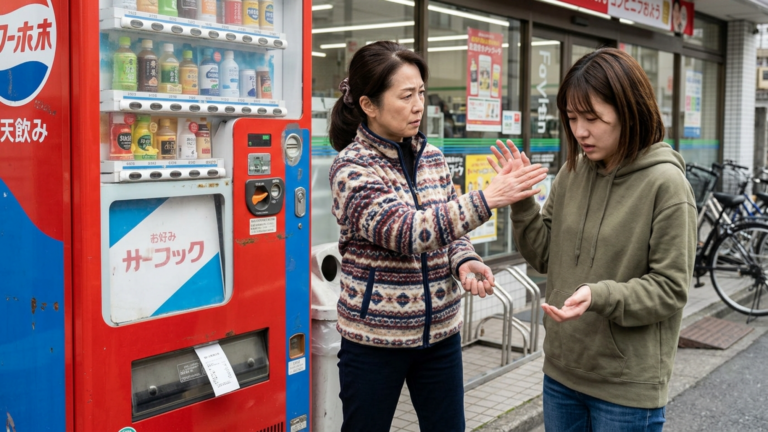 Die Mutter schlug ihre erwachsene Tochter vor dem alten Familienautomaten und riss ihr die Münzen aus der Hand – doch drei Sekunden später spuckte der Automat einen Zettel aus.