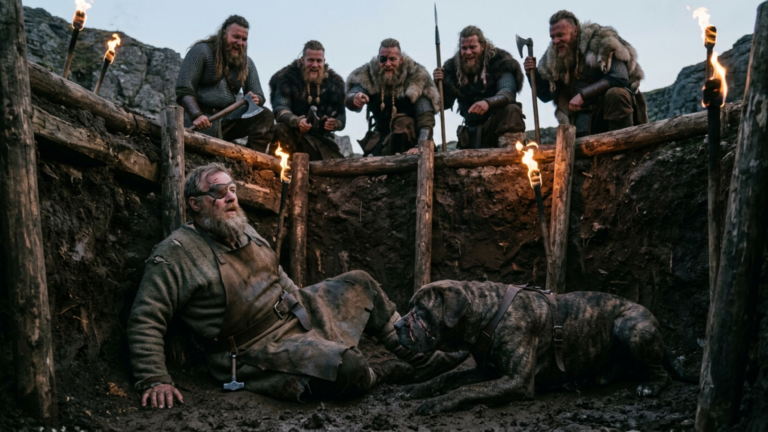 Die Berserker Lachten, Als Der Halbblinde Schmied Zum Kriegshund In Die Grube Fiel — Doch Der Hund Sah Den Kleinen Hammeranhänger An Seinem Gürtel Und Legte Sich Nieder…