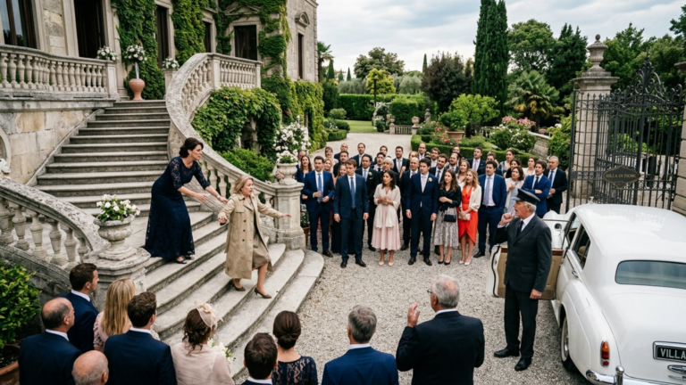 Meine Schwiegermutter Stieß Meine Mutter Vor 63 Gästen Von Der Villentreppe, Weil Ihr Alter Mantel Die Familie Des Bräutigams Blamierte — Doch Als Der Rolls-Royce Vor Dem Tor Hielt, Stieg Der Fahrer Aus Und Nannte Meine Mutter Bei Einem Titel, Der Den Ganzen Hof Verstummen Ließ.