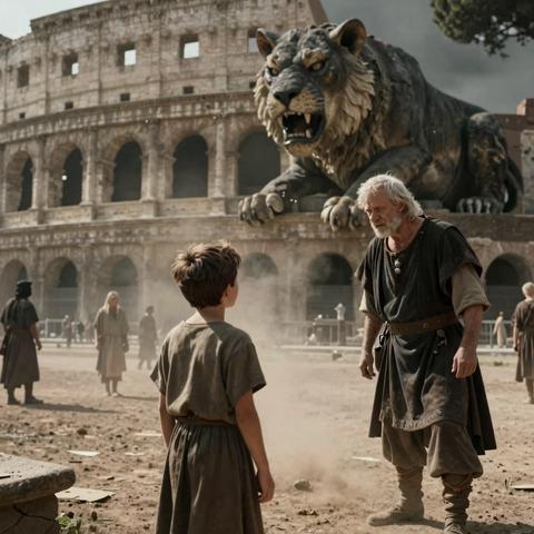 47. A nameless beggar boy was forced into the dusty Roman arena, publicly shamed by the empire’s cruelest senator. He was ordered to stand before the emperor’s most terrifying beast as the crowd laughed. But when the boy whispered one single ancient word, the emperor’s jaw dropped.