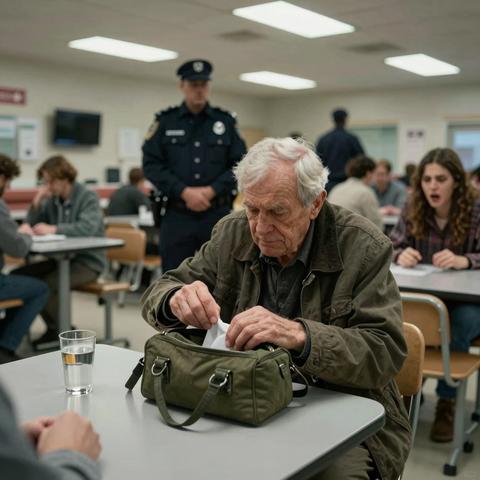 “A Disabled Veteran Asked To Share My Table At The Hospital Cafeteria… What He Pulled Out Of His Bag 24 Hours Later Completely Shattered My Reality.”