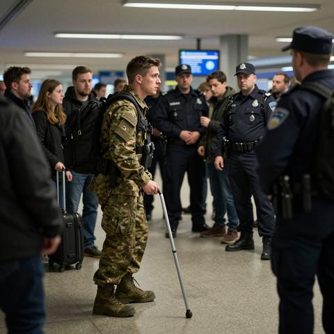 They Told Me I Was Flying Home To An Empty House After Losing My Leg In Combat. But The Moment My Crutches Hit The Airport Floor, A Terrifying Commotion At Security Changed Everything. – storyteller