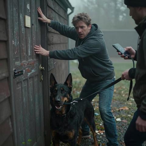 “Drag That Dog Away From My Shed!” My Brother Screamed During The Search For My Missing Nephew… But The German Shepherd Had Already Torn The Door Open With His Teeth.