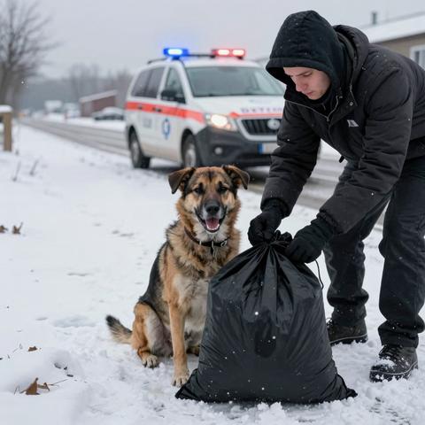 I’ve Driven An Animal Control Truck For 12 Years. When I Saw A Pomeranian Guarding A Trash Bag On A Freezing Highway, I Thought It Was Trash. Then, The Bag Started Moving. – storyteller