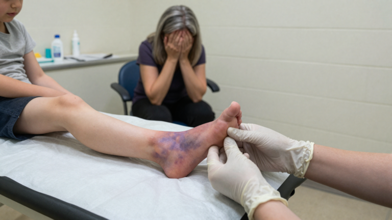 I Thought The Toddler’s Swollen Ankle Was From A Bad Step—Until I Touched The Bruise, And Her Grandmother Broke Down Saying, “The Basement Door Was Locked Again.” – storyteller