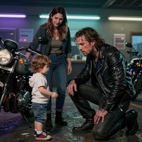 The Tattooed Biker Noticed The 6-Year-Old’s Swollen Foot And Knew Something Was Wrong. But The Mother’s Chilling Smile Revealed A Dark Secret That No One Expected. – storyteller