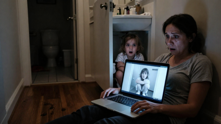 Every Night At Exactly 9 PM, My Four-Year-Old Daughter Locked Herself Inside A Cramped Bathroom Cabinet… When I Finally Checked The Hidden Camera, The Sickening Reality Shattered My Entire World. – storyteller