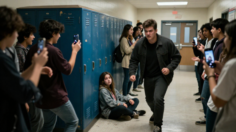 They Smashed The Quiet Girl’s Face Into A Locker While Half The Hallway Cheered, The Other Half Filmed, And Her Teacher Looked Away—Then Her Older Brother, The Boy Who Ruled The School, Finally Turned Around. – storyteller