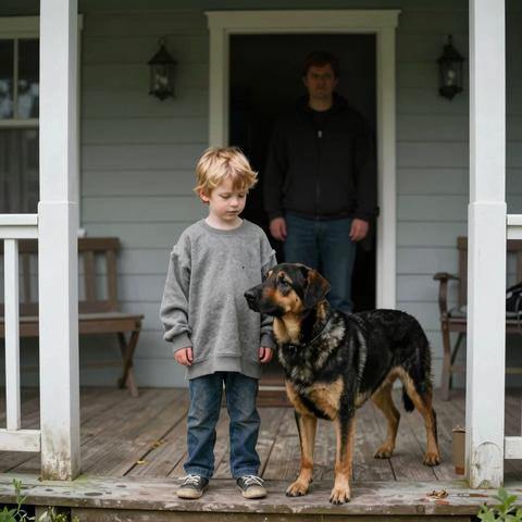 My K-9 Wouldn’t Stop Circling The Silent Boy On The Porch. I Thought He Was Just Being Protective, But When I Saw What The Child Was Hiding Under That Oversized Sleeve, My Heart Stopped. This Wasn’t A Crime Scene—It Was A Cry For Help That Our Entire Town Had Been Ignoring, And The Clock Was Ticking.