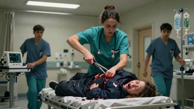 I Was An ER Nurse For 15 Years, But When We Finally Cut This Screaming 9-Year-Old Girl’s Blood-Soaked Coat Off, The Secret She Was Hiding Underneath Made Us All Freeze In Pure Terror. – storyteller