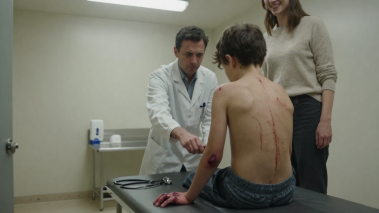 The 8-Year-Old Boy Stared Blankly At The Wall And Whispered That The Bloody Scratches On His Back Came From A Fall In The Woods. His Story Made Perfect Sense, And His Guardian Smiled Warmly. But As I Reached For My Stethoscope, I Noticed His Two Splintered, Purple Fingers Quietly Tapping Morse Code Against The Cold Steel Of The Exam Table: H-E-L-P. – storyteller