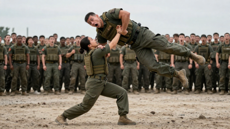 Everyone thought the elite Navy SEAL would crush the “fragile” female recruit, but when he struck her once, she dropped him before 1,440 troops for one secret reason. – storyteller