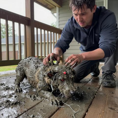 A Trembling Stray Wandered Onto My Porch Covered In Thick Mud, But The Horrifying Truth Hidden Underneath Required Immediate Emergency Action – storyteller