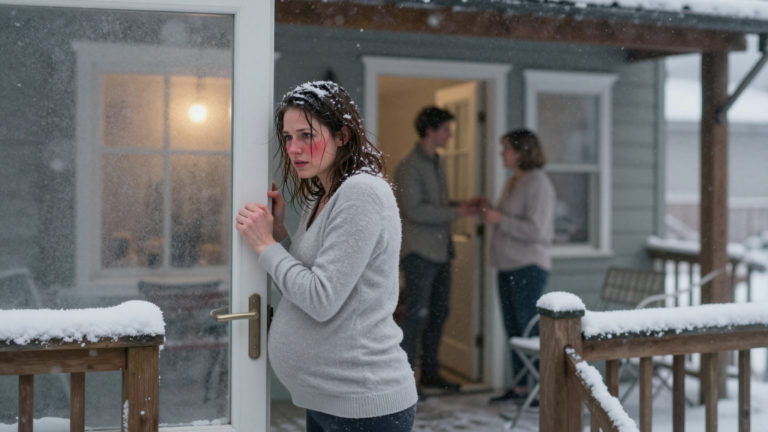 My Husband Threw My 8-Month-Pregnant Body Into A Freezing Blizzard Just To Please His Mother… But When He Saw What Arrived At Our Front Door Minutes Later, His Entire World Shattered. – storyteller