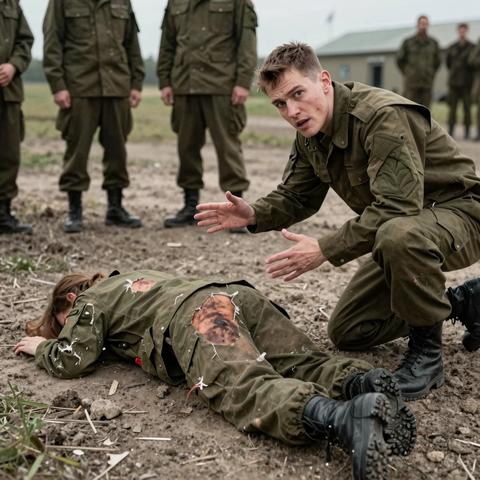 Everyone Thought The Female Soldier Was Just A Weak Recruit When She Fell In Formation… Until The Colonel Saw The Scars On Her Back And Saluted First.
