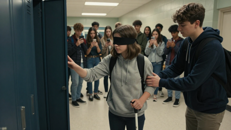 Part 2: The Heartbreaking Reason A Blind Girl Was Escorted Into A Locker While 20 Students Filmed It. – storyteller
