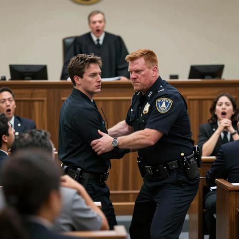 An Arrogant Cop Slapped Me In The Middle Of A Packed Courtroom, Thinking I Was Just A Helpless Bystander… But When I Walked Up To The Bench, His Entire World Crumbled. – storyteller