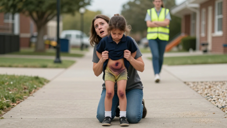 My 7-Year-Old Daughter Was Limping From School. The Playground Aide Told Me She Was Just Faking It For Attention… Until I Lifted Her Shirt And Saw The Pure Horror Hidden Underneath. – storyteller