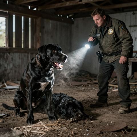 I Got A Call About A 200-Pound Great Dane Refusing To Move From An Abandoned Barn. When I Saw What He Was Hiding Under His Body, My Blood Ran Cold. – storyteller