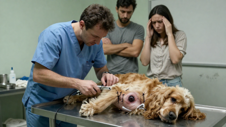 When A Frustrated Family Brought Their Pregnant Cocker Spaniel To My Clinic Demanding She Be Euthanized For Aggression, I Knew Something Was Terribly Wrong—Until I Shaved Her Leg Fur And Discovered A Pulsing Nightmare Stitched Beneath Her Skin. – storyteller