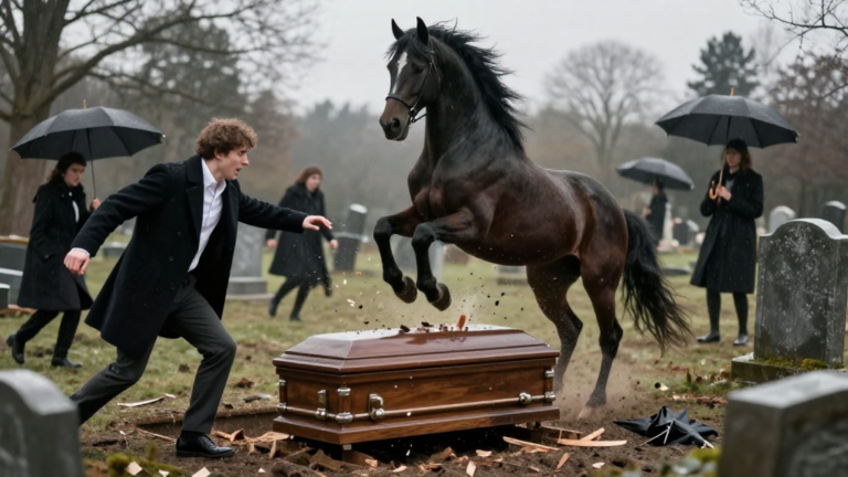The Wild Stallion My Father Refused To Tame Crashed His Somber Funeral And Shattered The Sealed Wooden Coffin… Revealing A Horrifying Truth The Entire Town Had Been Blind To. – storyteller